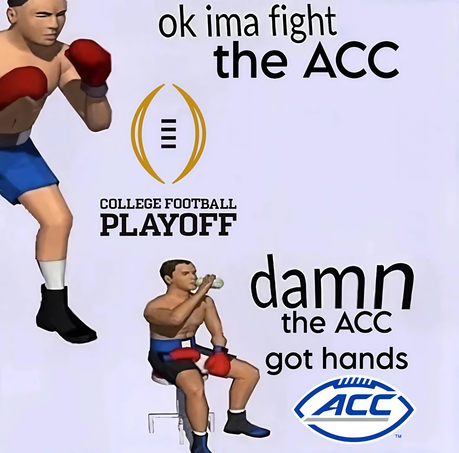 funny CFB meme ACC got hands joke