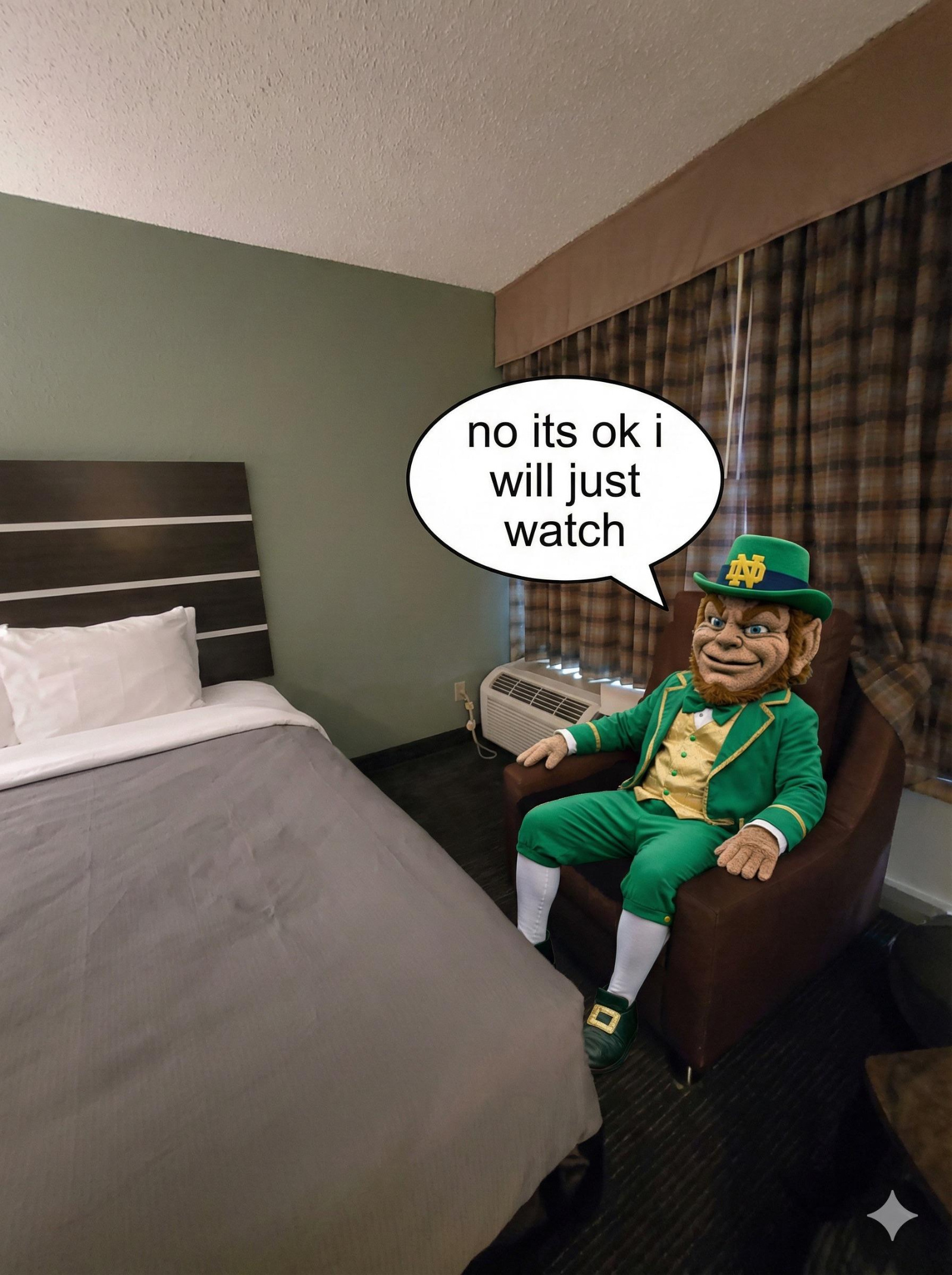 sad Notre Dame leprechaun college football playoffs meme