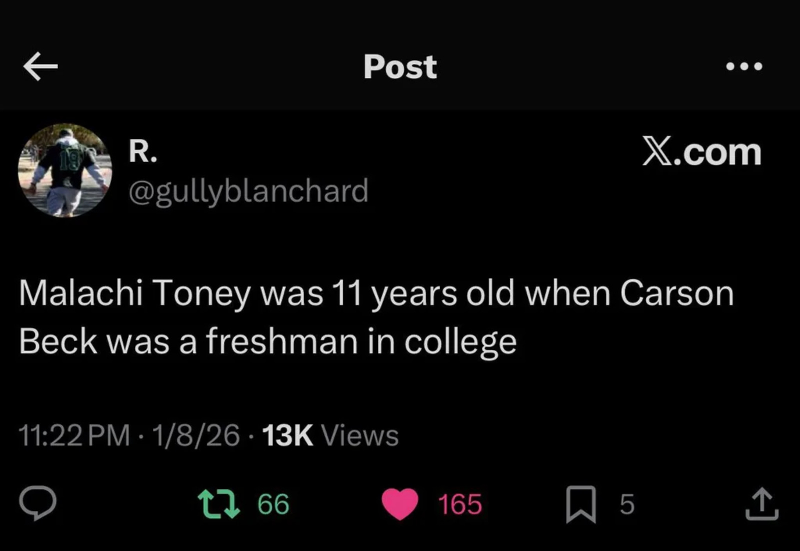 funny Malachi Toney Carson Beck Miami meme