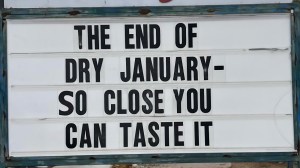 funniest meme about Dry January ending in 2026