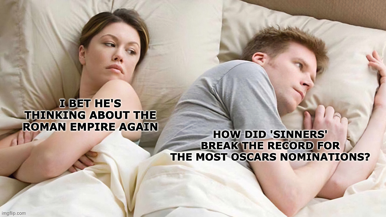 funniest meme about the Roman empire and Sinners movie