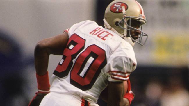 49ers QB Jerry Rice 