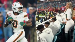 Miami Football Star’s Girlfriend Provokes Recruits In Polarizing Viral Video At National Championship