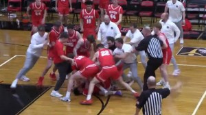 Kentucky High School Basketball Brawl Fight Belfry Prestonsburg Punch Bench