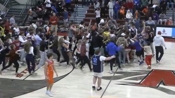 Kentucky High School Basketball Coach Forcibly Restrained For Charging At Player During Court Storm