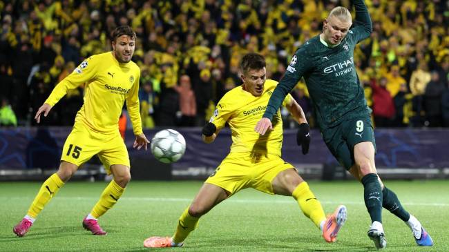 Manchester City vs Bodo/Glimt in Champions League match