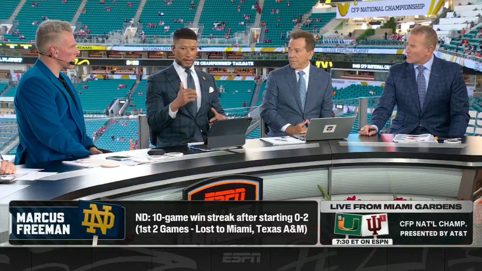 Marcus Freeman’s Appearance On College Gameday Directly Contradicts Notre Dame’s Bowl Game Boycott