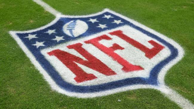 NFL logo on field