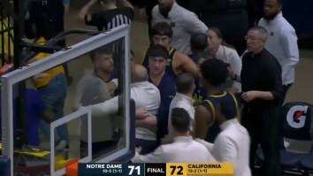 Notre Dame Basketball Coach Charges At Referee In Rage To Challenge Controversial Foul During Nuclear Meltdown