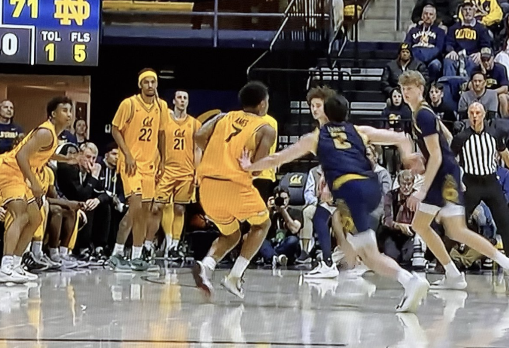 Notre Dame Cal Foul Basketball Controversy
