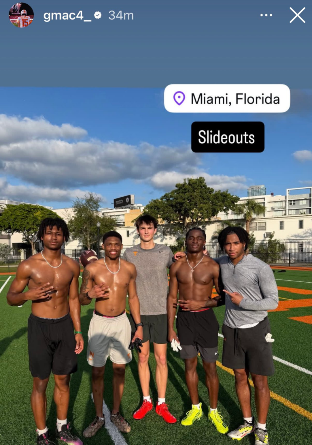 Tennessee Football Miami Trip George MacIntyre wide Receivers
