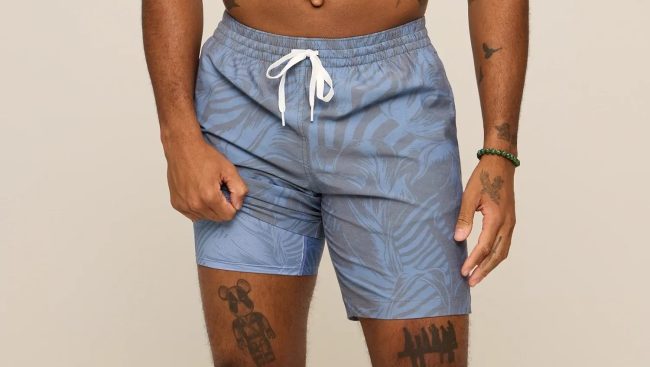 Indigo Crazies Lined Classic Swim Trunk