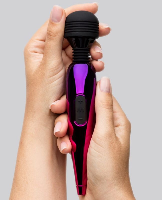 Lovehoney Deluxe Rechargeable Mini Metallic Massage Wand Vibrator