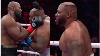 Boxer Jarrell Miller Had Hair/Toupee Knocked Off His Head In The Middle Of Fight