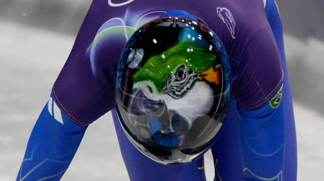 Brazil skeleton racer Nicole Rocha Silveira at Winter Olympics