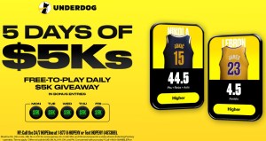 Underdog 5 Days of 5Ks