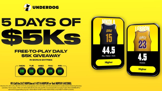 Underdog 5 Days of 5Ks