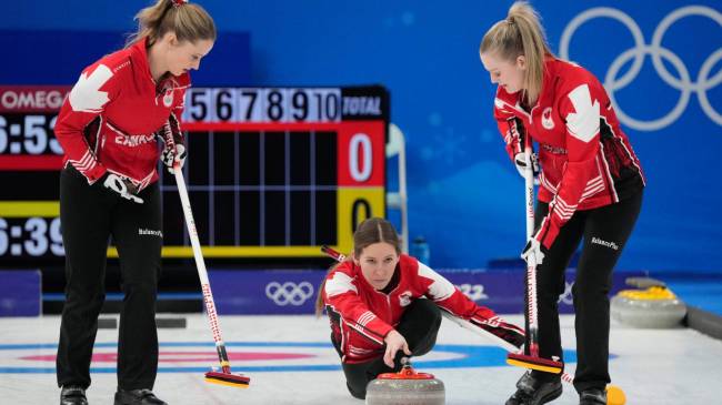 Canada women's curling team at 2022 Winter Olympics