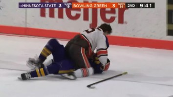 College Hockey Game Devolves Into Bedlam As Bowling Green Trades Punches With Minnesota State