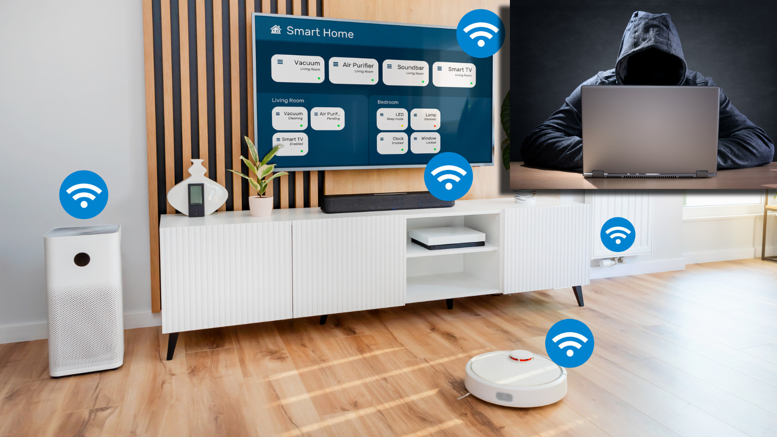 hacker versus robot vacuum