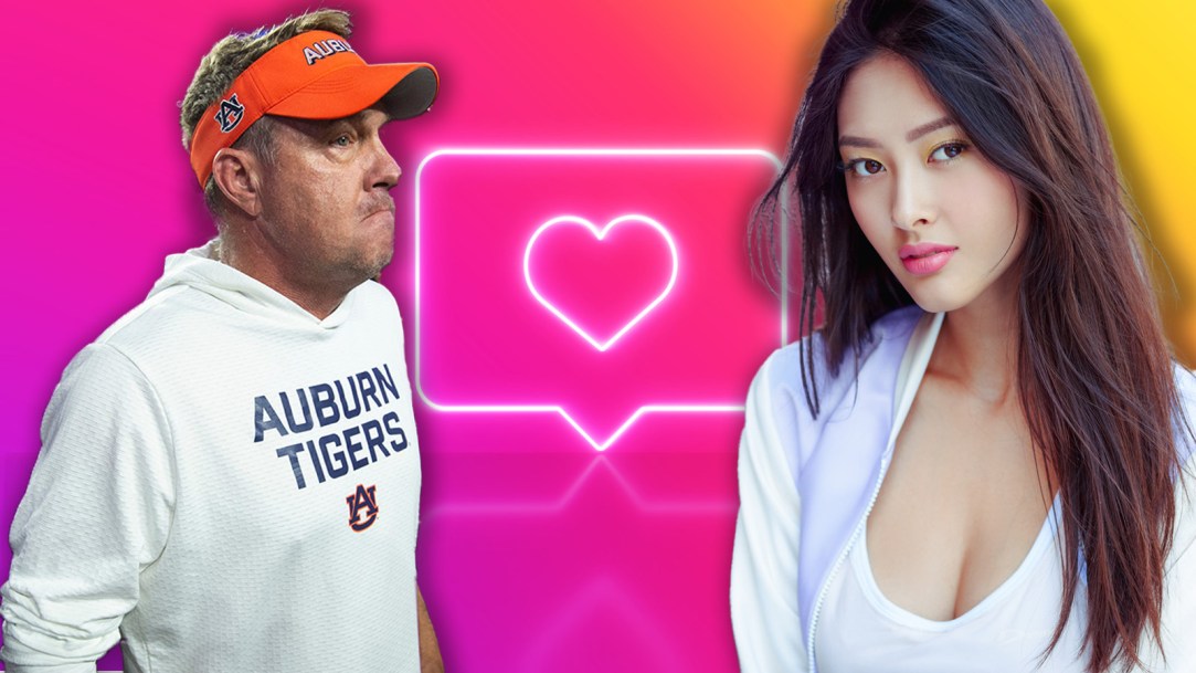 Hugh Freeze Instagram repost A.I. model