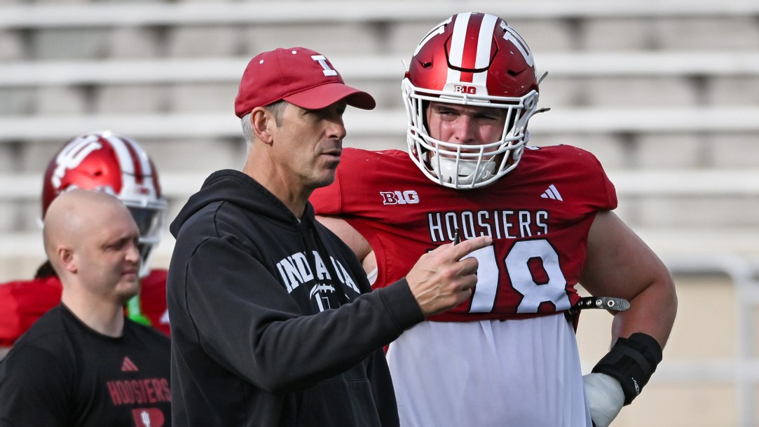 Indiana offensive line Bob Bostad
