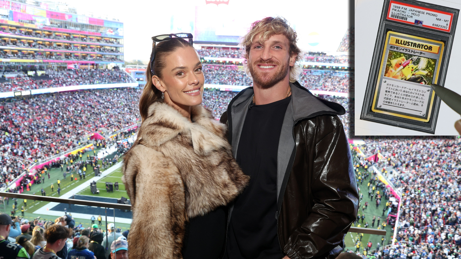 Logan Paul and Pikachu Illustrator Pokémon card