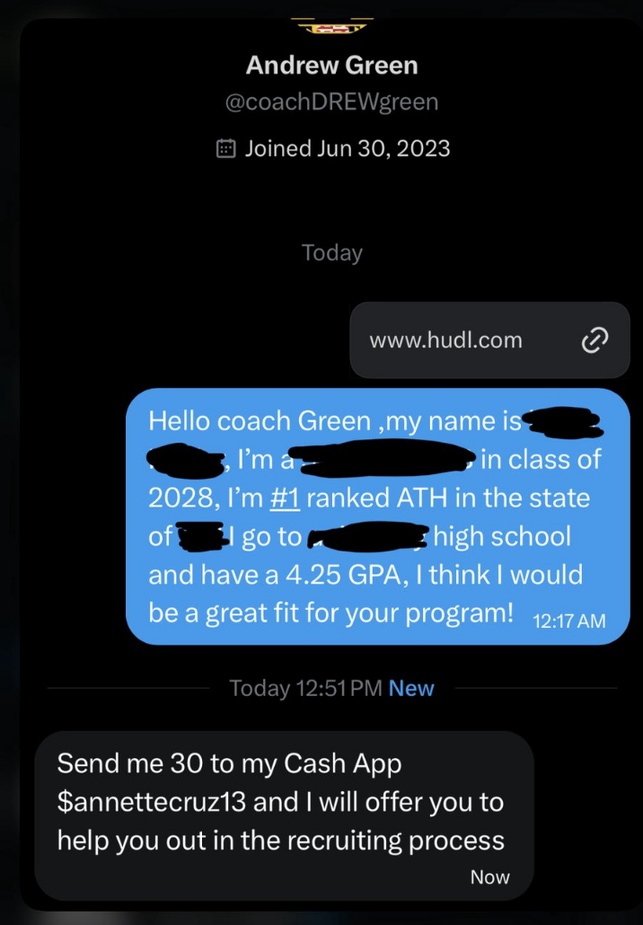 Maryland Michigan State Football Fake Recruiting Scam