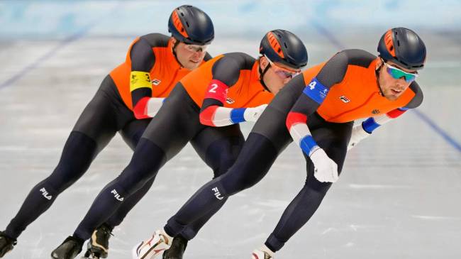 Netherlands men's speed skating team at 2022 Winter Olympics