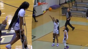 North Carolina High School Basketball Sportsmanship South Garner Southeast Raleigh Chloe Crawford Injured Senior Night