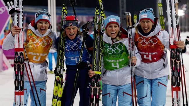 Norway women's biathlon team at 2014 Winter Olympics