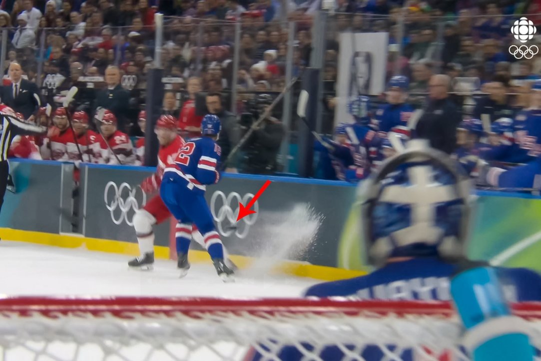 Olympics Black Boards Hockey Rink Swayman Center Ice Goal