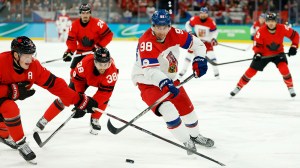 Olympics Hockey Controversy Referees Canada Toews Hooking Penalty Necas Czechia