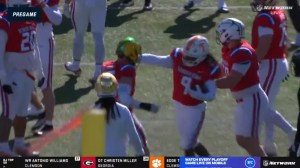 Star Thomas Bryce Boettcher Fight Punch Senior Bowl