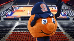 Syracuse Mascot Scolded During Revenge Game In Empty Arena Epitomizing Awful Season