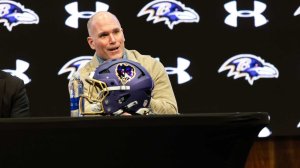 Baltimove Ravens general manager Eric DeCosta