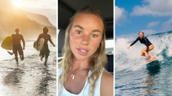 Female Surfer Goes To Catch Waves Alone In California. Then She Notices What The Men Around Her Are Doing