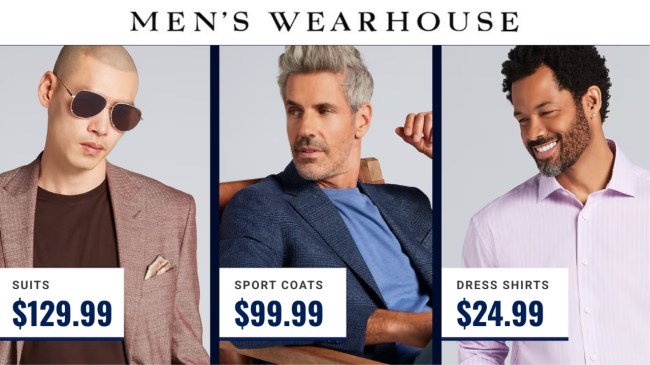 Men's Warehouse flash sale
