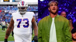 Bills’ 6^5 320 Pound Dion Dawkins Shows Off Boxing Skills After Accepting Logan Paul’s $1 Million Fight Offer