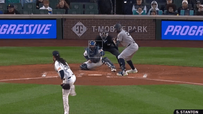 Giancarlo Stanton Yankees-Mariners MLB Game ABS challenge