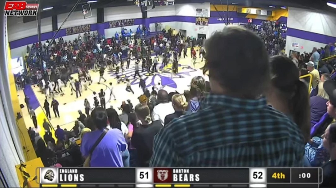 Arkansas High School Basketball Brawl Fight Barton England Criminal Investigation