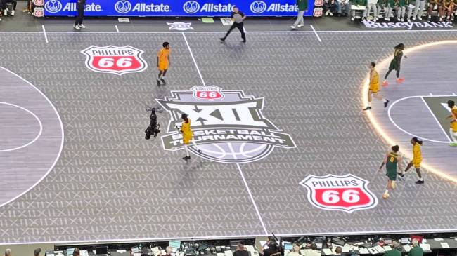 Digital court at Big 12 tournament