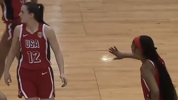Caitlin Clark Left Angel Reese Hanging During Awkward Handshake Snub As United States Teammates