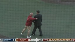 Charleston Baseball Coach Risks Suspension By Chest Bumping Umpire During Angry Meltdown