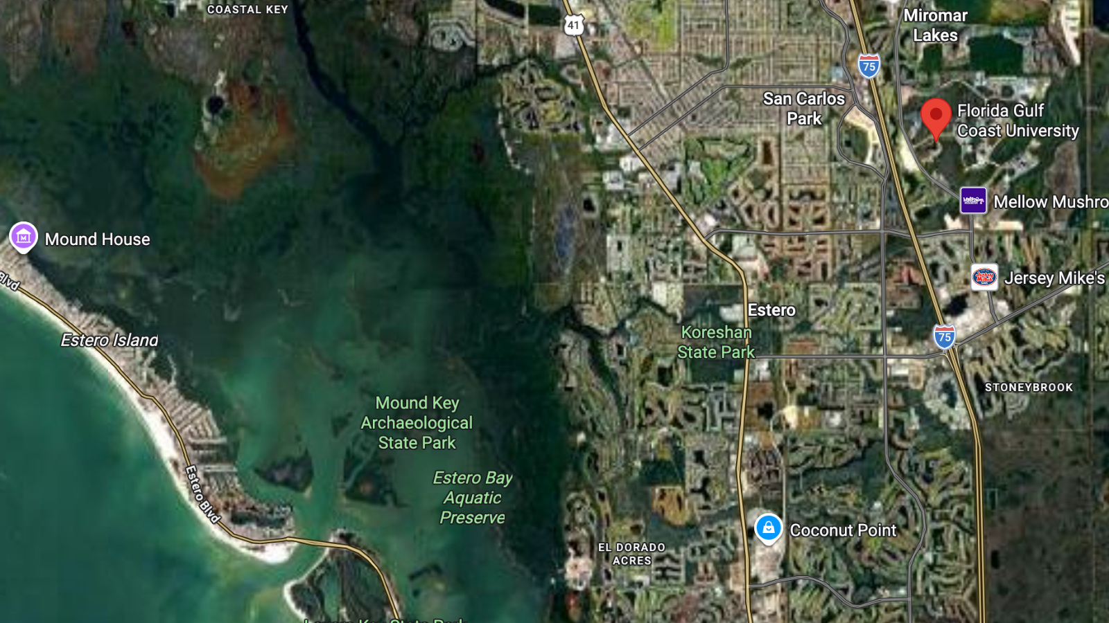 closest colleges to the beach FGCU