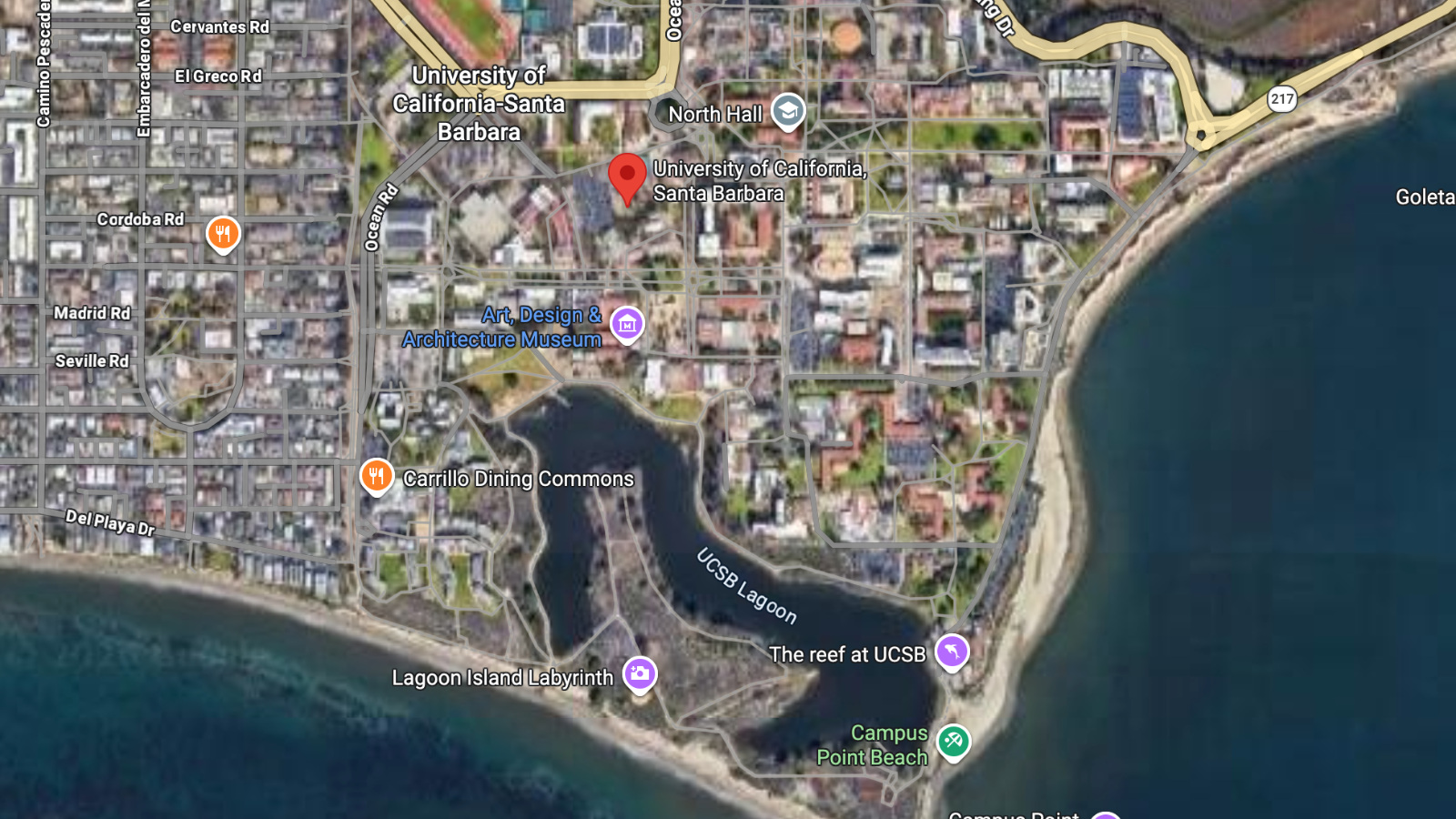 closest colleges to the beach UC Santa Barbara