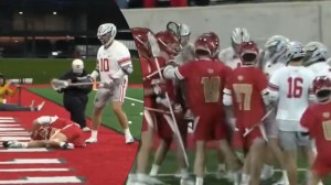 Ohio State Denver College Lacrosse Truck Stick penalty debate unnecessary roughness