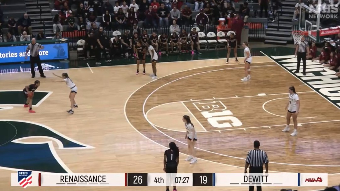 High School Basketball Shot Clock Stall