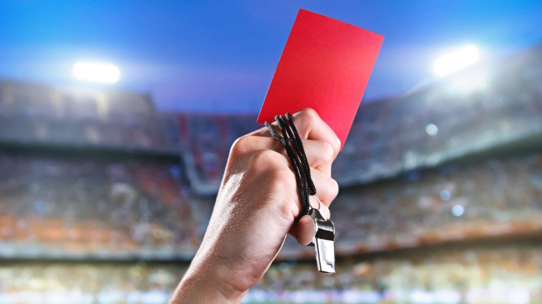 High School Soccer California Bishop Amat Newport Harbor Red Card