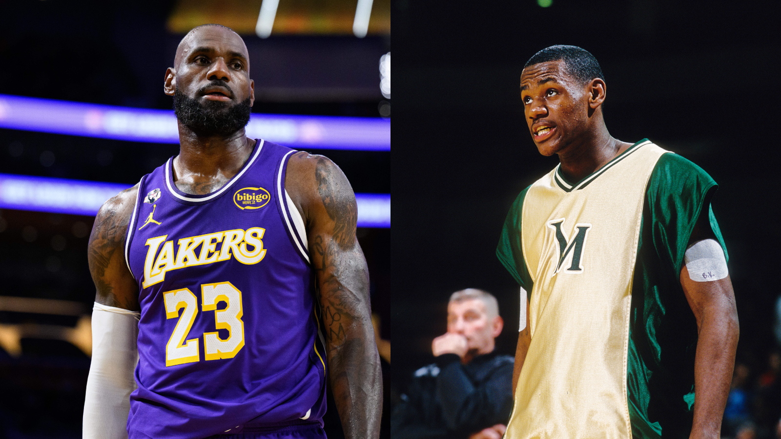 LeBron James high school versus now